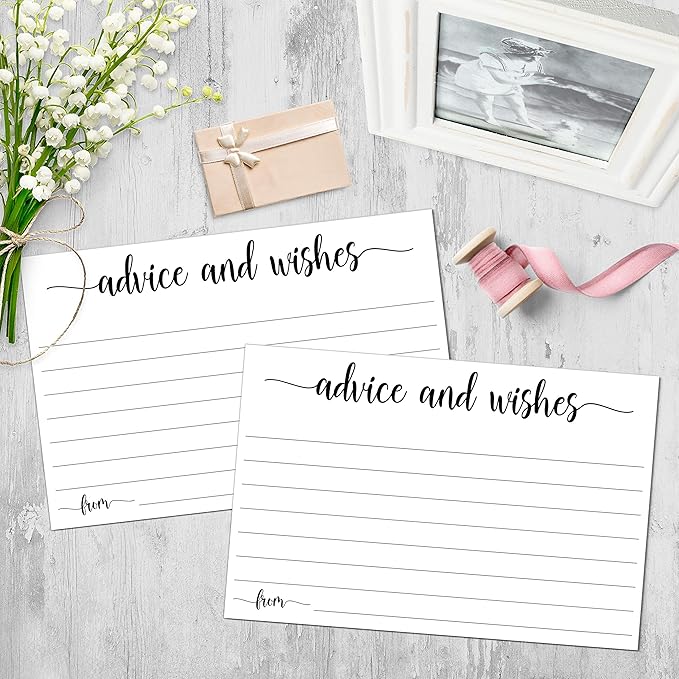 321Done Advice and Wishes Cards 4" x 6" White Blank Well Wishes - Image 3