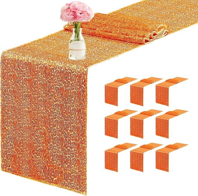 10 Packs 12 x 72 inches Sequin Table Runner by Unknown