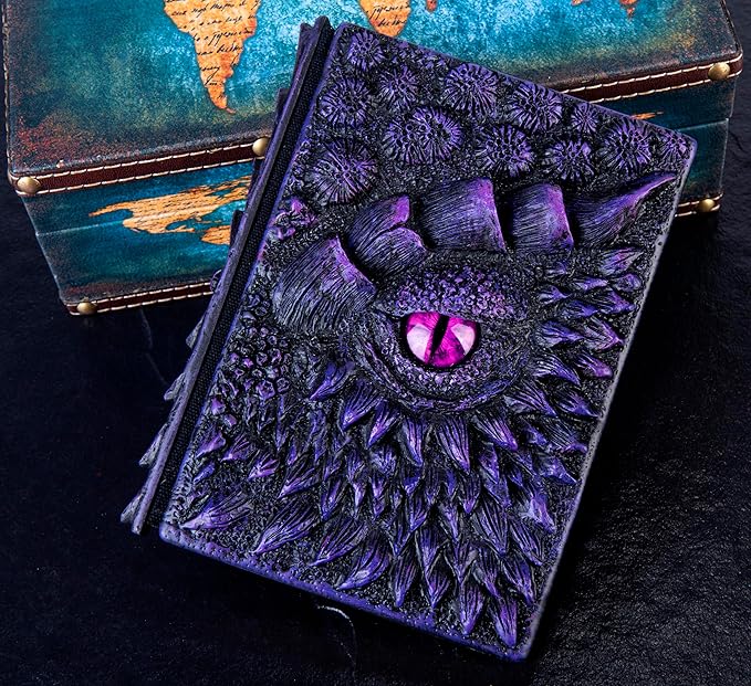 3D Dragon Eye Embossed Journal, Resin Engraving Notebook, Dnd notebook - Image 5