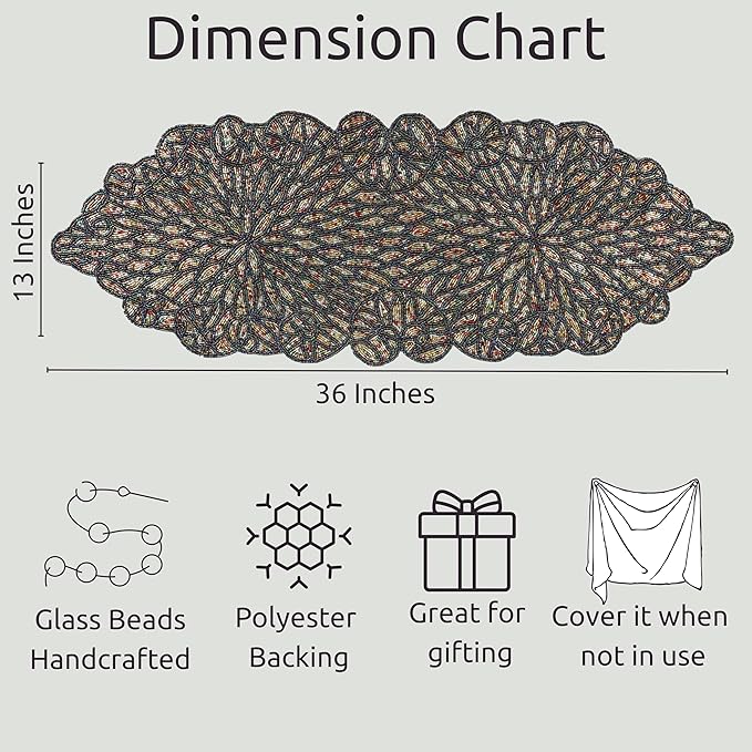 Premium Beaded Table Runner - Image 4