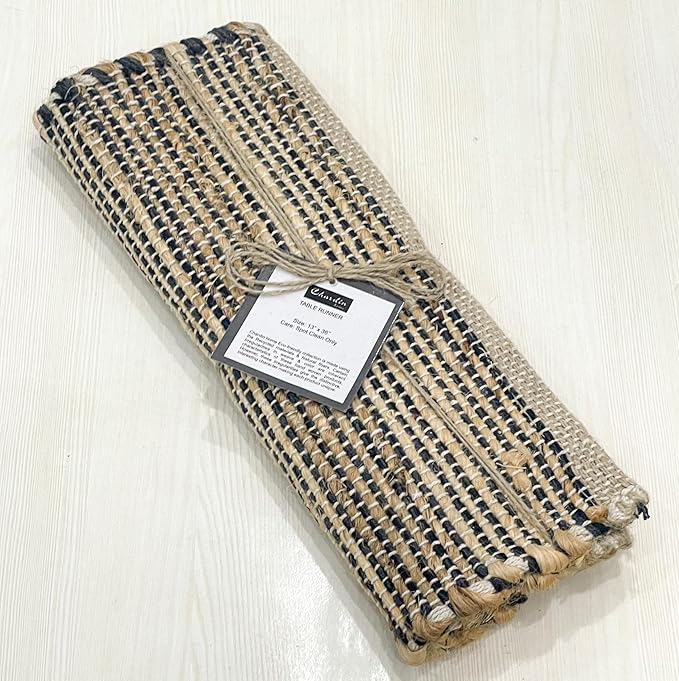 Chardin home Natural Jute Table Runner 13x48 Inch – Vintage Boho Rustic Table - Image 8