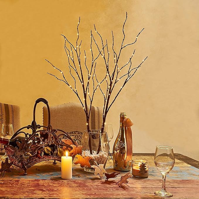 Hairui Lighted Brown Branches Battery Operated - Image 6