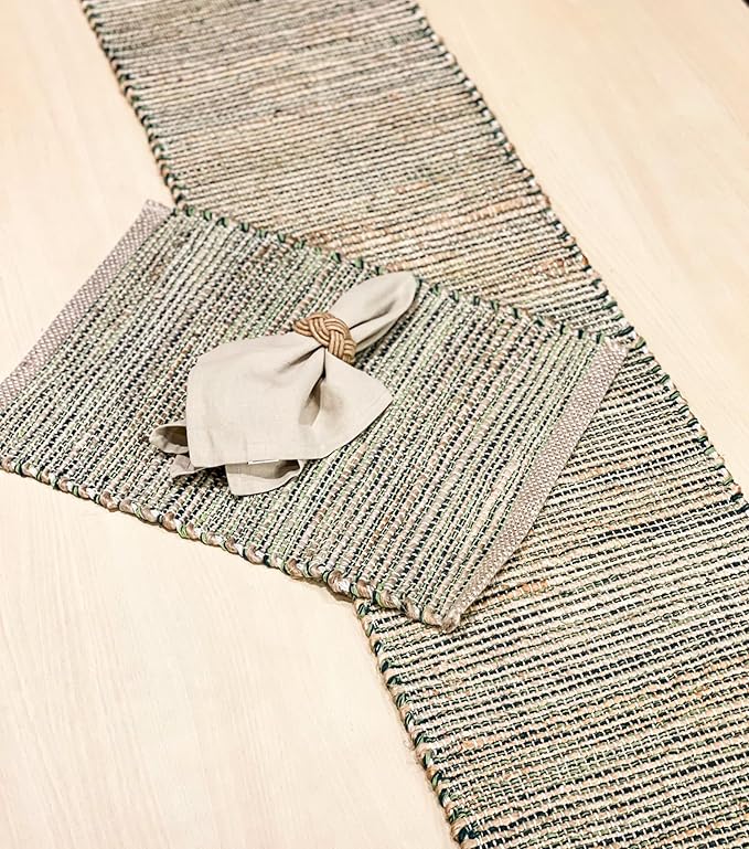 Chardin home Natural Jute Table Runner 13x90 Inch – Vintage Boho Rustic Table - Image 8