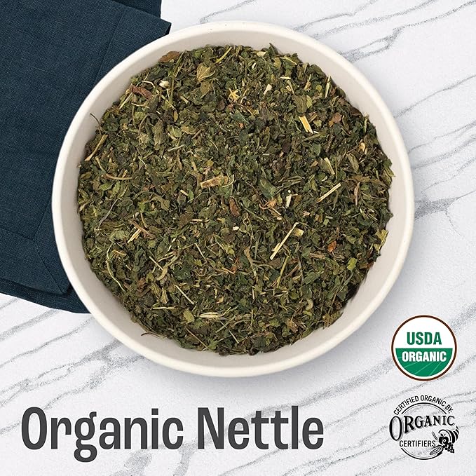 J MAC BOTANICALS Organic Nettle Leaf Herbal Tea - 16 oz Certified USDA Organic - Image 2