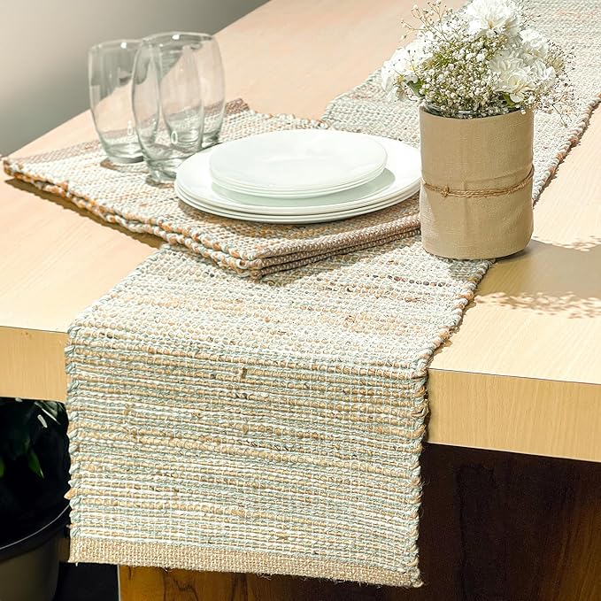 Chardin home Natural Jute Table Runner 13x90 Inch – Vintage Boho Rustic Table - Image 7