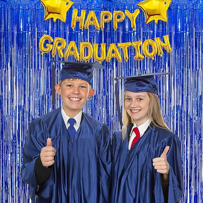 Dark Blue Tinsel Backdrop Streamers - Image 7