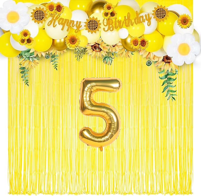 Yellow Streamers Party Backdrop - Image 7