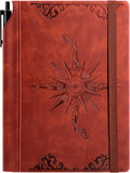 CAGIE Compass Leather Notebook Journal by CAGIE
