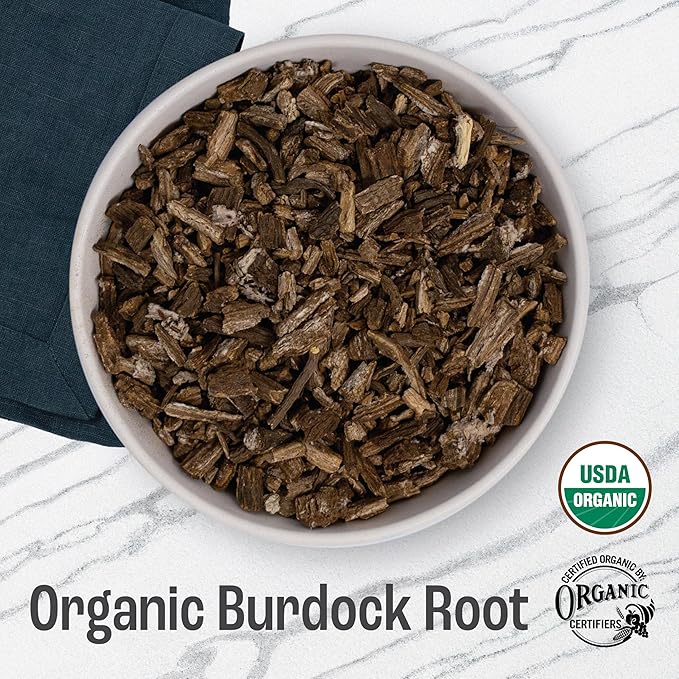 J Mac Botanicals, Organic Burdock Root Tea, Certified USDA Organic Burdock Root - Image 2