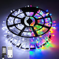 JMEXSUSS 600 LED Color Changing String Lights Plug in, 168FT White & Multicolor by JMEXSUSS