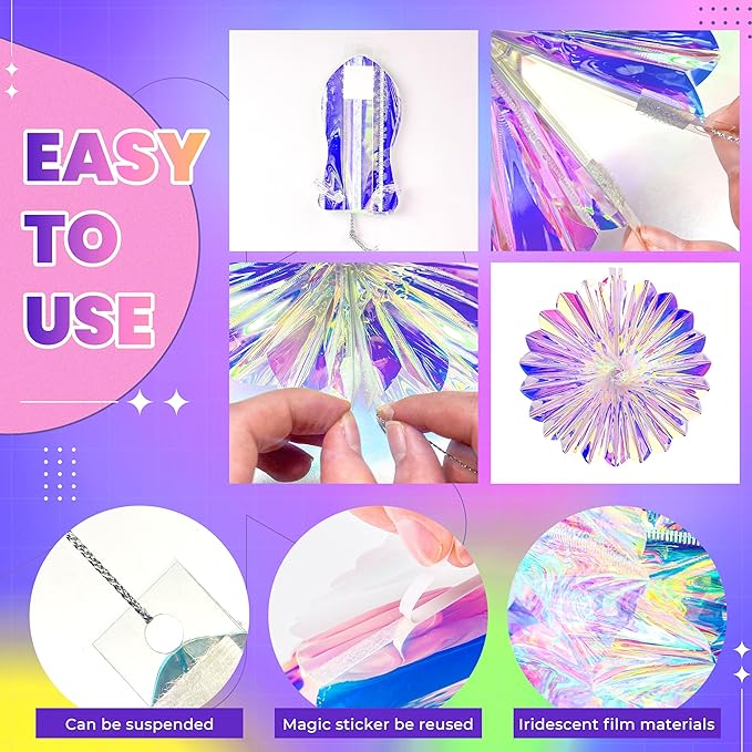 BTSD-home 29 Pcs Iridescent Party Decorations - Image 4