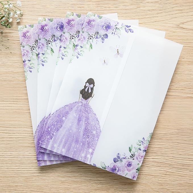 PONATIA 50 PCS Vellum Jackets for 5x7 Invitations - Image 2