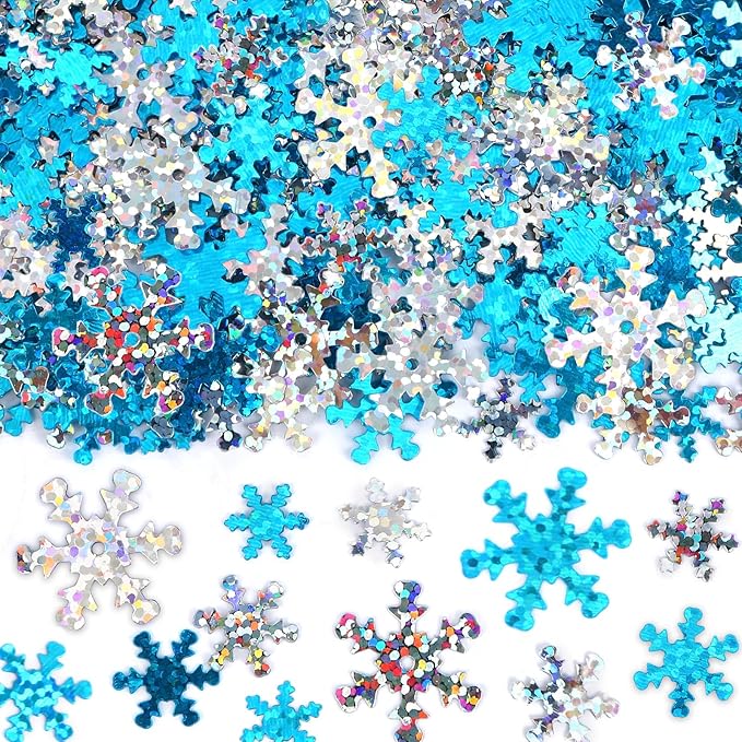 MARFOREVER Winter Snowflake Confetti Decorations by MARFOREVER