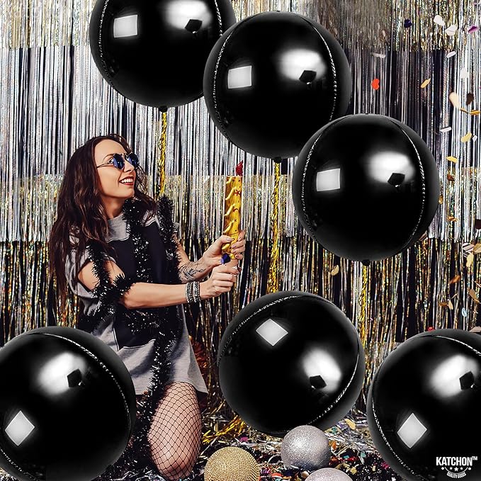 KatchOn, Large Black Mylar Balloons - Image 6
