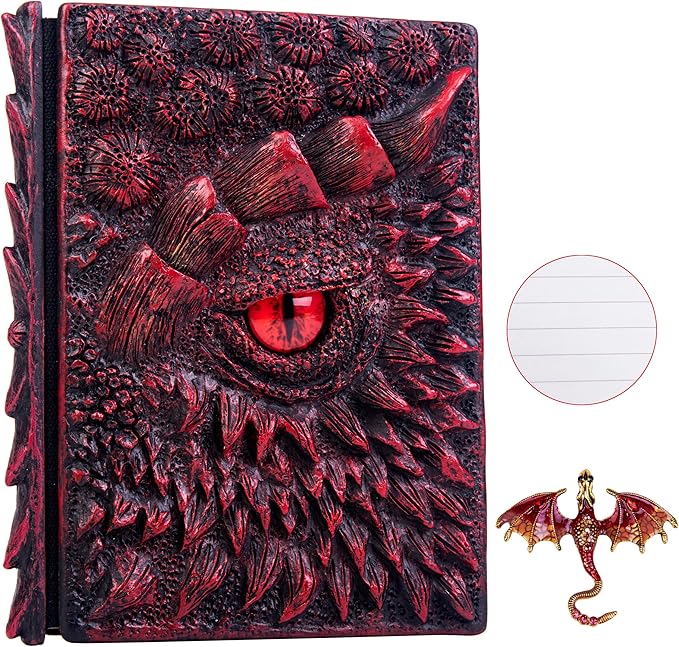 3D Dragon Eye Embossed Journal, Resin Engraving Notebook, Dnd notebook by LZlightactor
