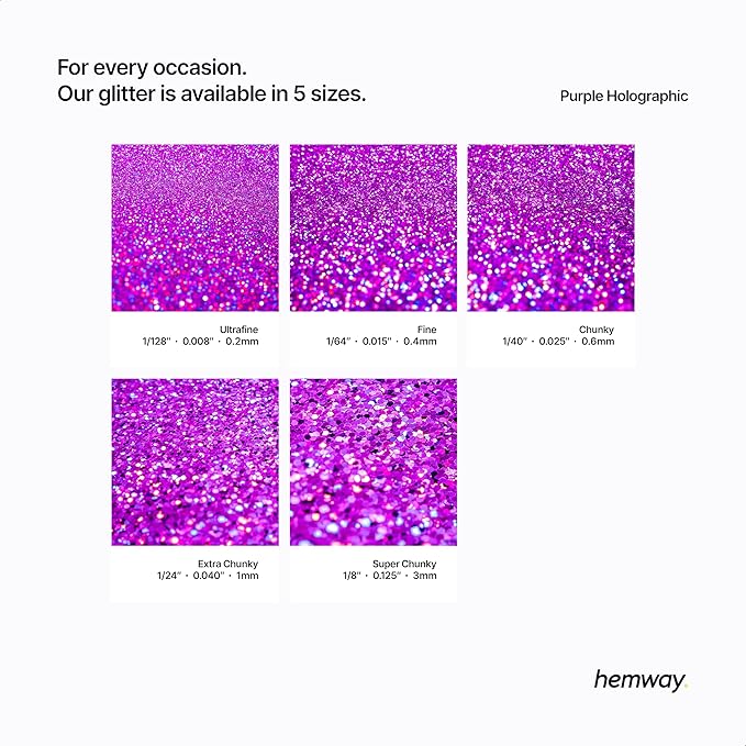 Hemway Eco Friendly Biodegradable Glitter 100g / 3.5oz Bio Cosmetic Safe - Image 3
