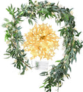2 Mix Rustic Willow Garlands, Bendable Artificial Greenery Vine Leaves by FiveSeasonStuff