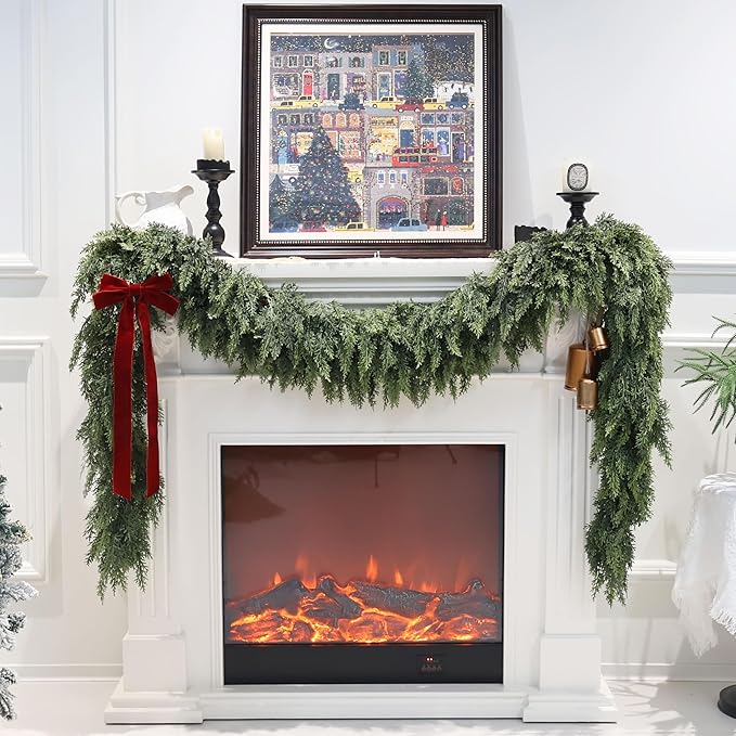 9FT 2PCS Artificial Cedar Garland - Image 6