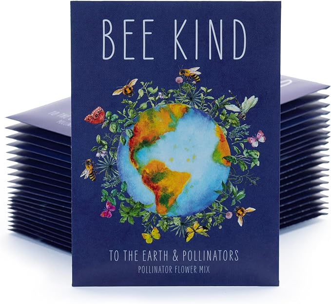 Bentley Seed Co. | Bee Kind Planet | Illustrated Bee Flower Seed Packets | Help - Image 2