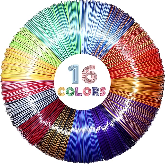 MIKA3D 2 Dual Color in 1 Silk PLA Filament Refill Sample Pack, 16 Different by MIKA3D
