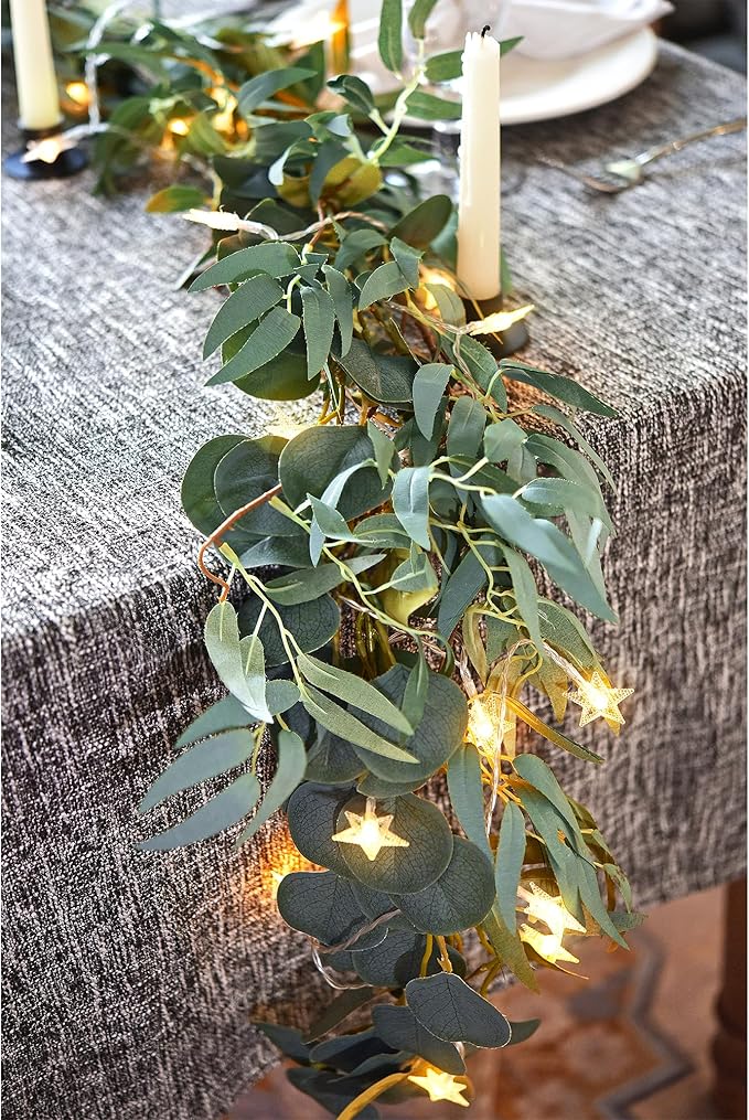 FiveSeasonStuff Woodland Whispers: Rustic Willow and Eucalyptus Garlands - Image 2