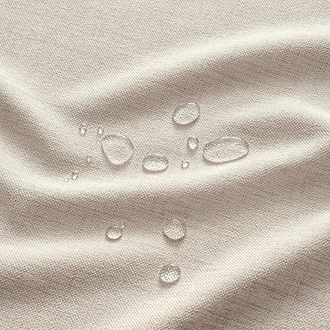 MIULEE Grayish White Linen Tablecloth 60x104 Inch Rectangle Table Cloth - Image 2