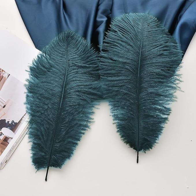 Ballinger Teal Ostrich Feathers Bulk - Image 5