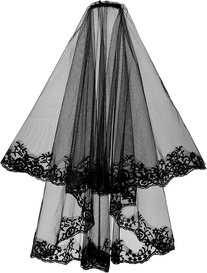Ayliss Women Mesh Veils Black Bridal Birdcage Short Wedding Face Veil by Ayliss
