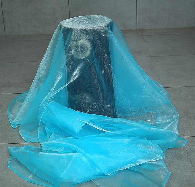 VDS Turquoise Organza Fabric, 50 Yards Continuous, 45” Wide, Wedding Party - Image 3