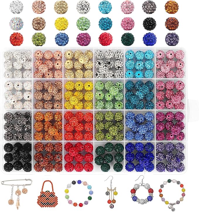 240pcs 24 Colors Rhinestone Beads by novani