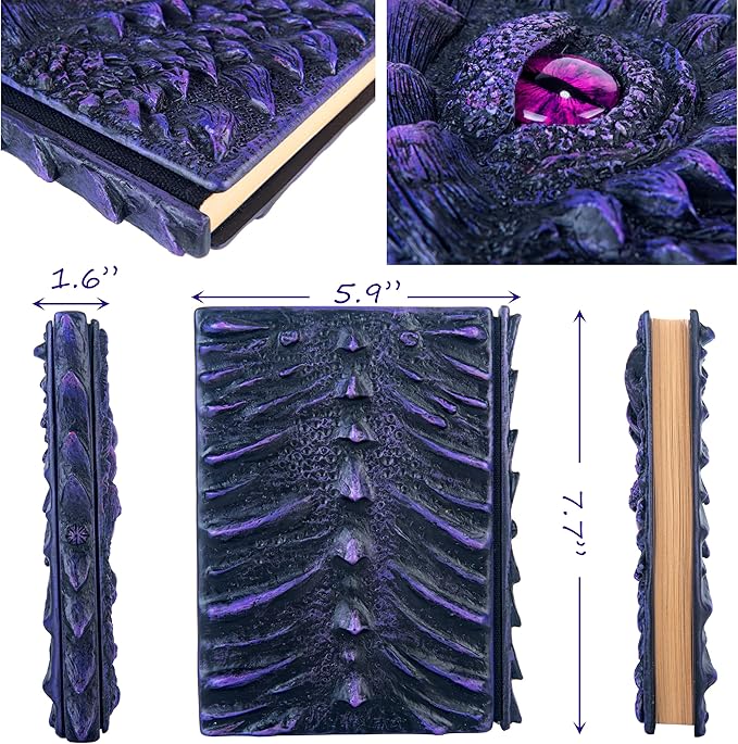 3D Dragon Eye Embossed Journal, Resin Engraving Notebook, Dnd notebook - Image 2