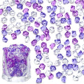 LAIDANLA 500PCS Mixed Purple Acrylic Gems Vase Fillers Fake Ice Cubes Plastic by LAIDANLA