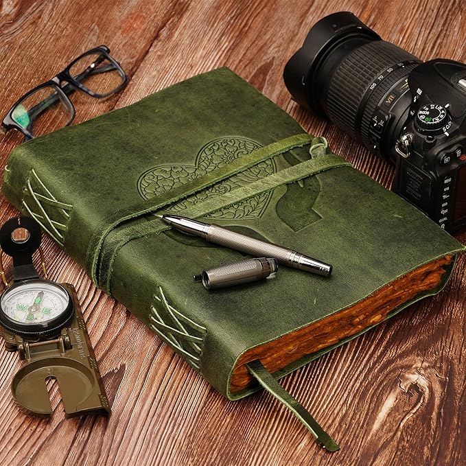 LUXEORIA Heart Journal for Women and Men, Handcrafted Leather Journal for - Image 4