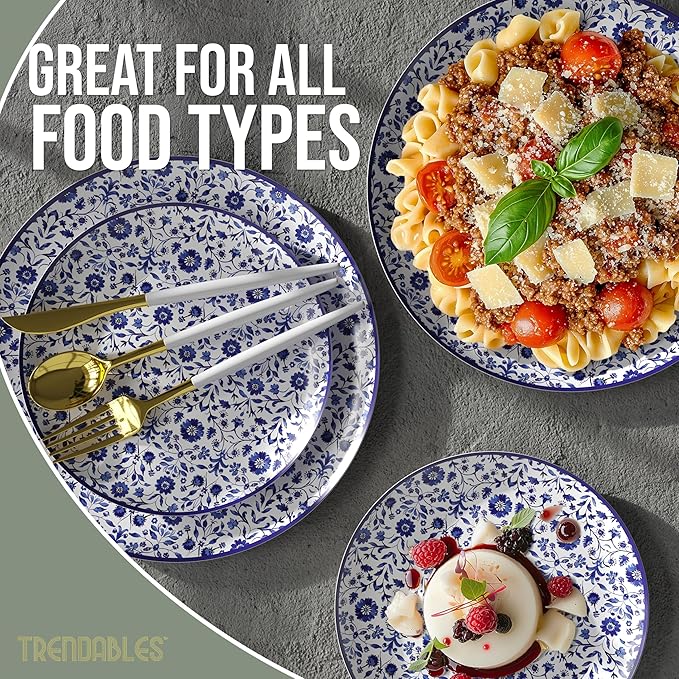 Trendables Heavy Duty Paper Plates Set - Image 4
