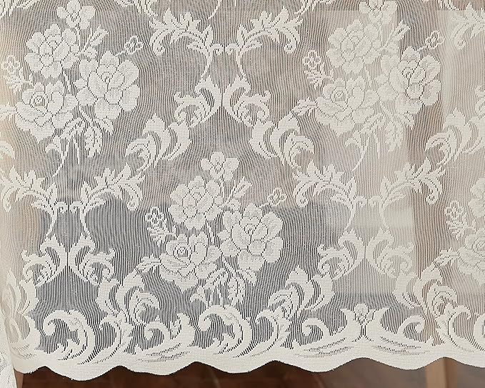 LinenZone Ivory Round Tablecloth - Image 4