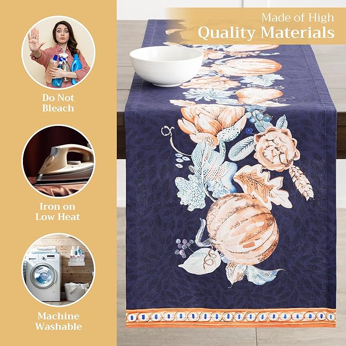 Maison d' Hermine Table Runner 100% Cotton Single Layer Table Runners 72 inches - Image 3
