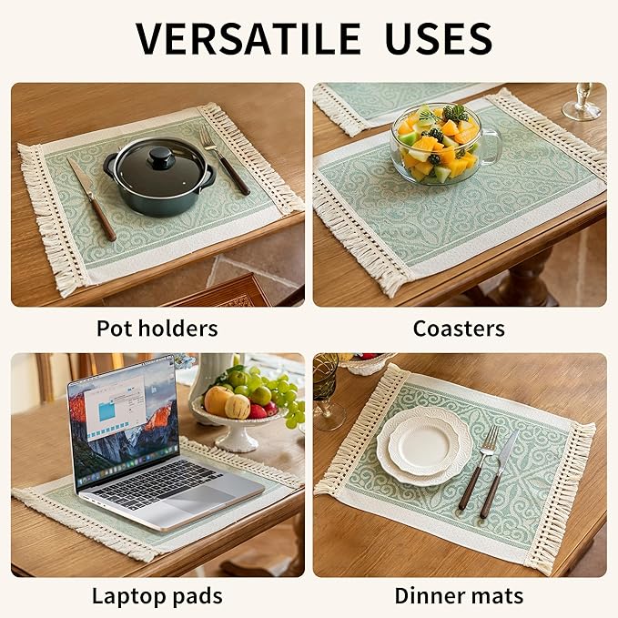 Placemats Set of 4, Waterproof Placemat - Image 6
