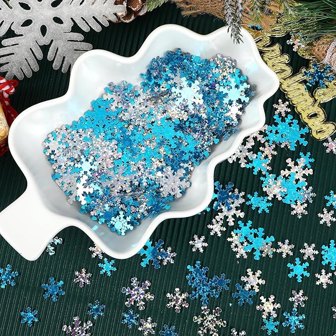 MARFOREVER Winter Snowflake Confetti Decorations - Image 5