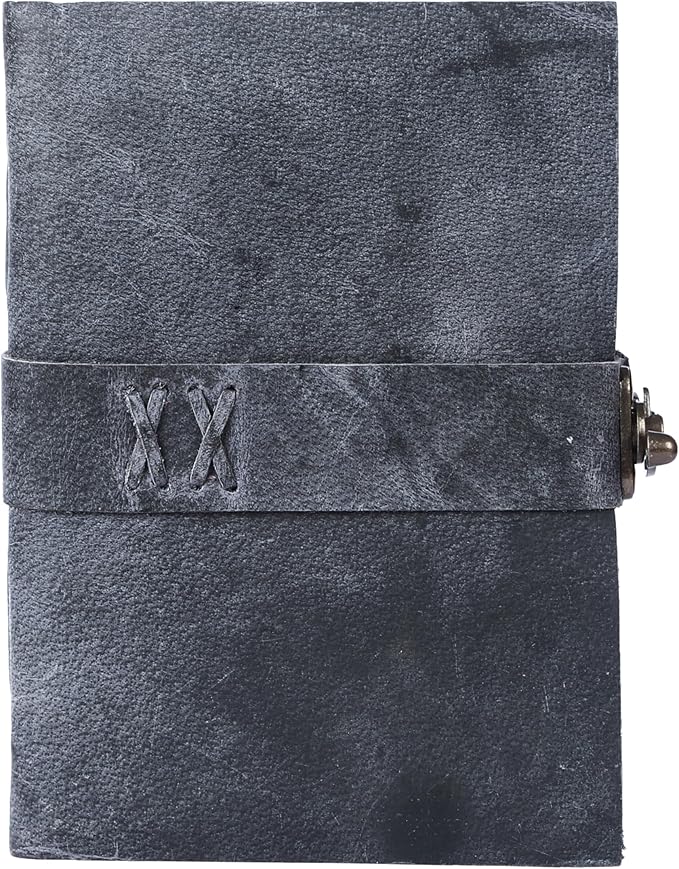 Vintage Leather Journal Handmade Buffalo Non-Refillable Deckle Edge Paper – - Image 3