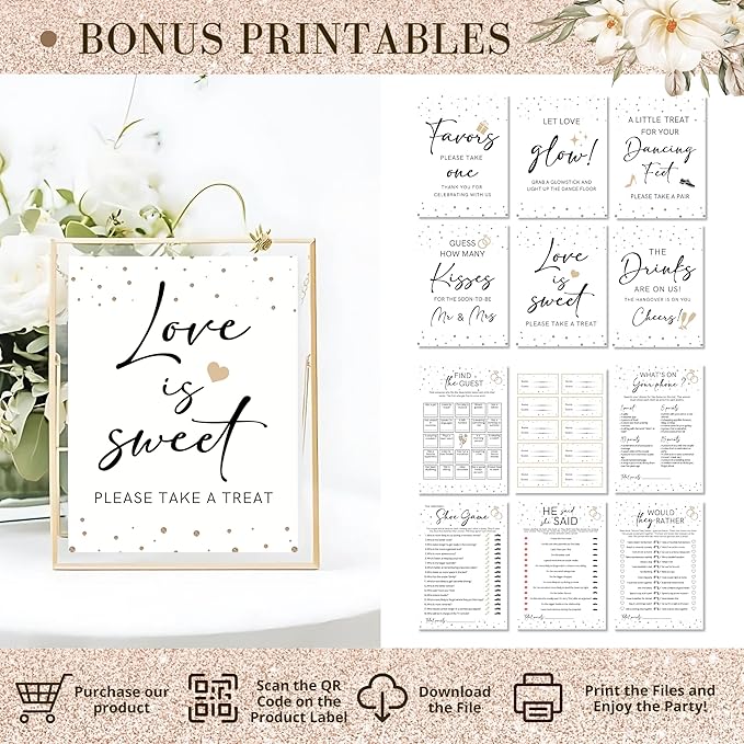 261 Pc Premium Engagement Party Decorations Kit – Elegant Mr. & Mrs. Wedding - Image 8