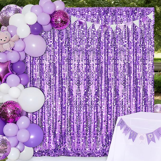 Purple Backdrop 4x8FT Backdrop Curtain - Image 5