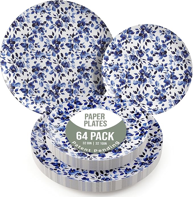 Trendables Heavy Duty Paper Plates Set by Trendables