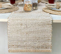 Chardin home Natural Jute Table Runner 13x108 Inch – Vintage Boho Rustic Table by ChardinHome