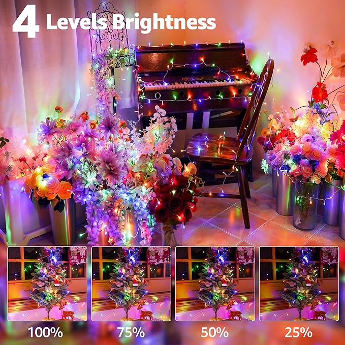 328 FT 1000 LED Christmas Lights Outdoor, 8 Lighting Modes String Lights - Image 5
