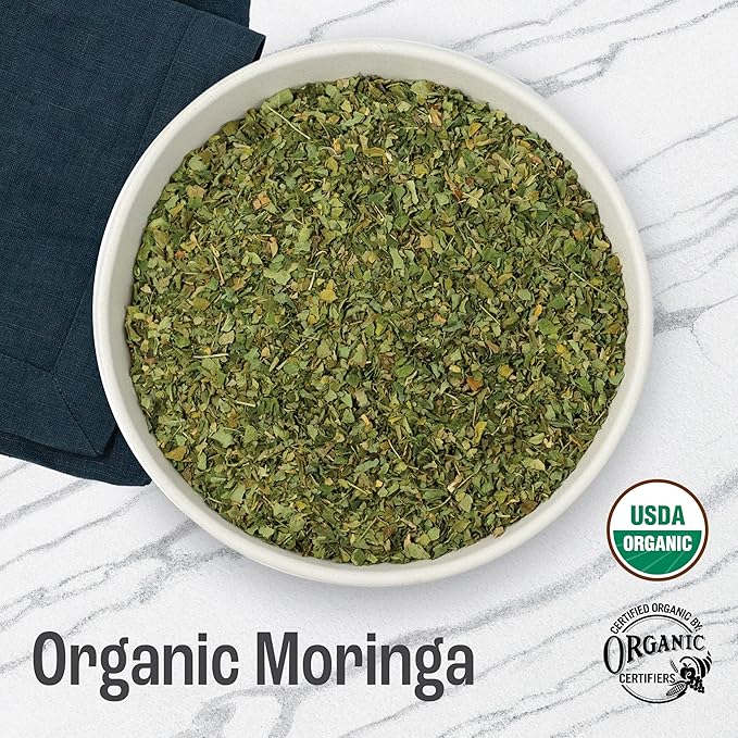 J MAC BOTANICALS Organic Moringa Leaves, malunggay leaf, Whole Green Moringa - Image 2