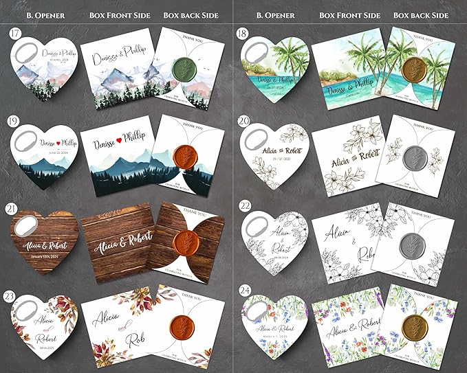 Wedding Bottle Opener Favors for Guests in Bulk, Hearts Shape Bottle Opener - Image 5