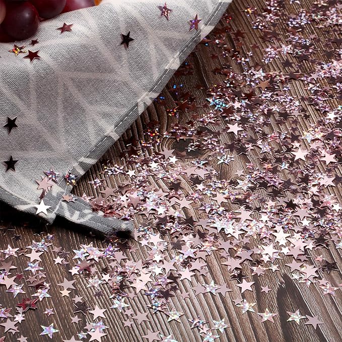 Hestya 60g Star Confetti Glitter Table Confetti Metallic Foil Stars - Image 5
