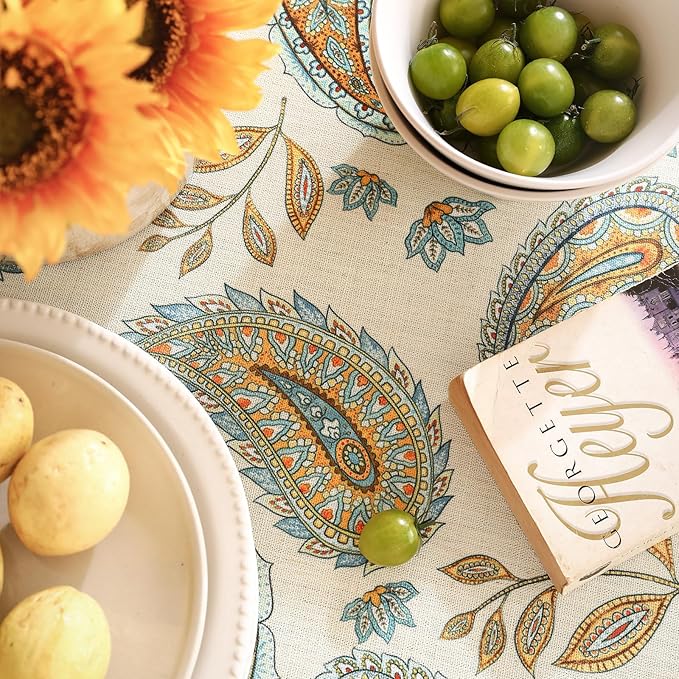 patdrea Designer Vintage French Small Table Cloth - Image 3