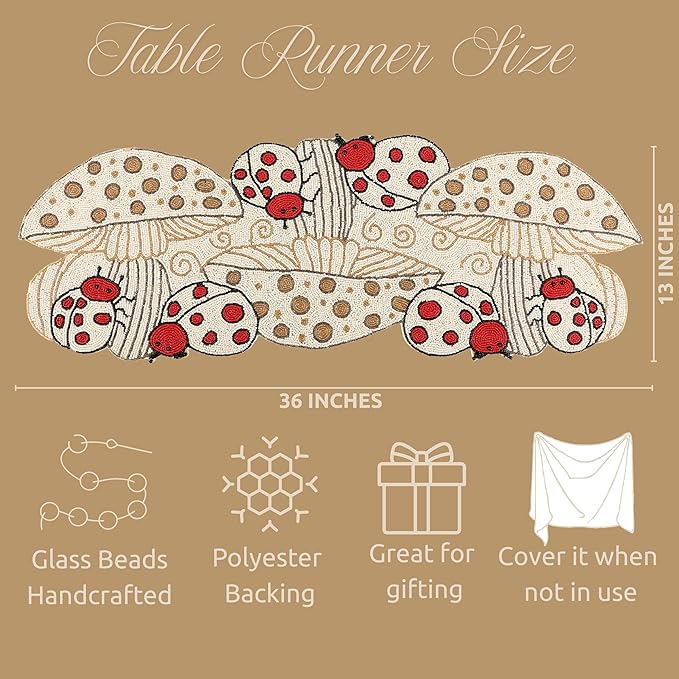 Beaded Table Runner Decorative Glitz Table Runner - Image 4