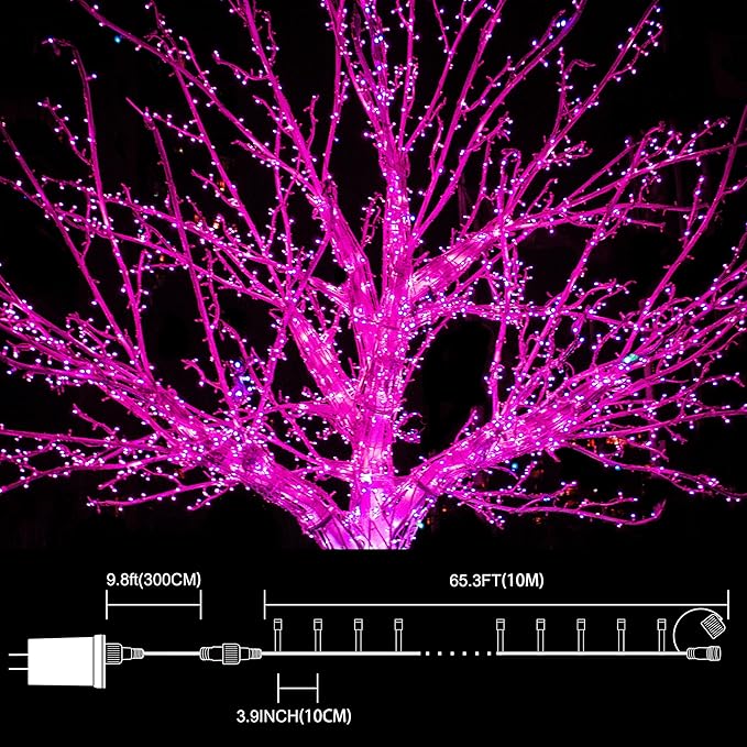 LAMPHOME 33ft Valentine's Day String Lights, Christmas Decorative Mini Lights - Image 5